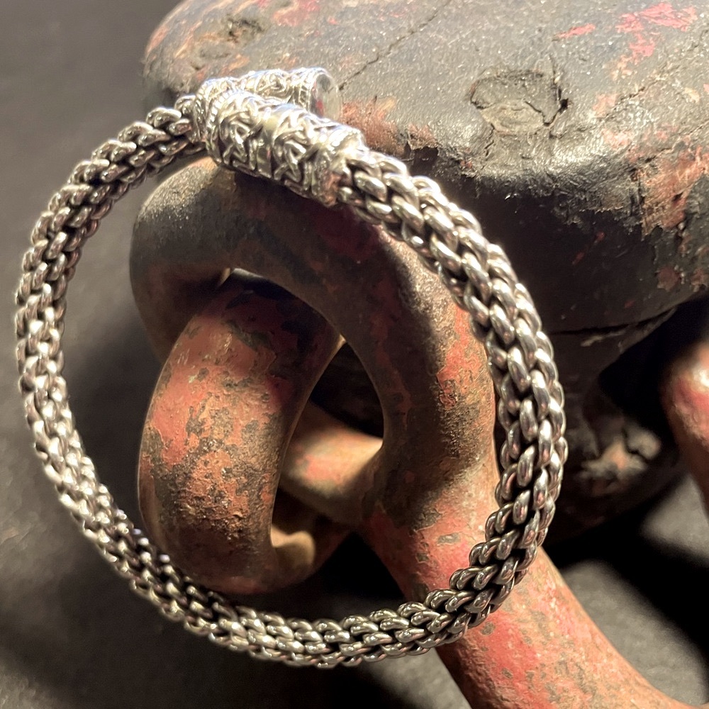 Keith Jack Celtic Weave Sterling Silver Men’s cuff